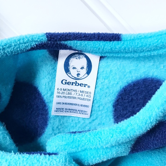 •Gerber• Polka dot fleece top - Picture 5 of 5